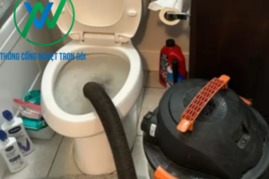 Hướng dẫn cách thông bồn cầu bằng máy hút bụi dễ làm tại nhà