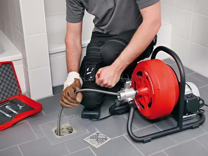Sài Gòn Envico xử lý cống nhà tắm nghẹt tóc và xà phòng bằng máy lò xo dây nhỏ